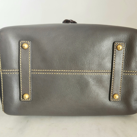 NWT Dooney & Bourke Charcoal Hattie Drawstring Florentine Bucket Bag - Picture 12 of 14